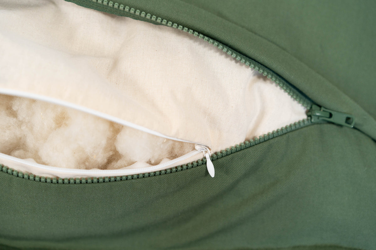 Hundebett Wilma Olive Wollfuellung